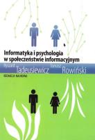 Informatyka i psychologia... Autor: Tadeusiewicz Ryszard. SmakLiter.pl Okładka książki Informatyka i psychologia..