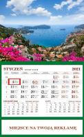 Opakowanie Kalendarz 2021 Ścienny Jednodzielny Lzaurowe Wyb. 2