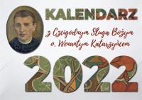 Kalendarz 2022 biurkowy z o. Wenantym Katarzyńcem. Wydawca: Bratni Zew. SmakLiter.pl Opakowanie Kalendarz 2022 biurkowy z o. Wenantym Katarzyńcem