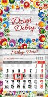 Opakowanie Kalendarz 2022 jednodzielny mini z mag. Folk