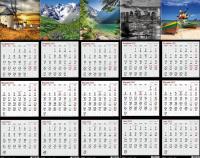 Opakowanie Kalendarz 2022 KTK Trójdzielny Kwadratowy MIX