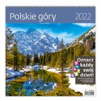 Opakowanie Kalendarz 30 x 30 z naklejkami. Polskie góry 2022