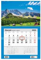 Opakowanie Kalendarz ścienny 2022 jednodzielny Góry