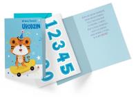 Opakowanie Karnet B6 DK-861 Urodziny tygrys (wymienne cyfry)