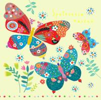 Okładka książki Karnet KW TŁ Motyle