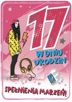 Opakowanie Karnet Urodziny 17 GM-758