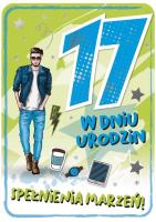 Opakowanie Karnet Urodziny 17 GM-759