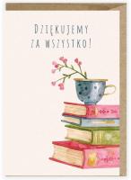 Opakowanie Kartka na Dzień Nauczyciela Książki K125