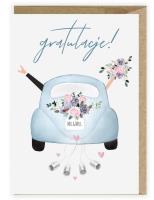 Opakowanie Kartka ślubna, eko koperta Samochód ślubny K108