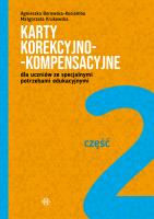Karty korekcyjno-kompensacyjne cz.2. Autor: Agnieszka Borowska-Kociemba, Małgorzata Krukowska. SmakLiter.pl Okładka książki Karty korekcyjno-kompensacyjne cz.2