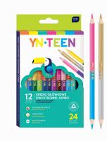 Kredki Noster Jumbo dwustronne 24kol.. Wydawca: Noster. SmakLiter.pl Opakowanie Kredki Noster Jumbo dwustronne 24kol.