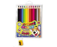 Kredki ołówkowe okrągłe Jumbo 12 kolorów Astrino. Wydawca: ASTRA papiernicze. SmakLiter.pl Opakowanie Kredki ołówkowe okrągłe Jumbo 12 kolorów Astrino