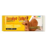 Opakowanie Masa rzeźbiarska Mungyo samoutwardzalna 1000g terracota