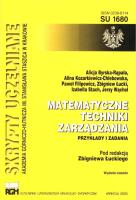 Okładka książki Matematyczne techniki zarządzania