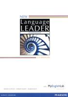 New Language Leader Intermediate Coursebook with MyEnglishLab. Autor: Cotton David, Falvey David, Kent Simon. SmakLiter.pl Okładka książki New Language Leader Intermediate Coursebook with MyEnglishLab