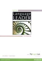 New Language Leader Pre-Intermediate Coursebook with MyEnglishLab. Autor: Ian Lebeau, Gareth Rees. SmakLiter.pl Okładka książki New Language Leader Pre-Intermediate Coursebook with MyEnglishLab