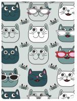 Opakowanie Okładka na dokumenty ucznia pion Szare koty, Biurfol