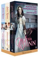 Okładka książki Pakiet Wszystko przez pannę Bridgerton, czyli jeden pocałunek / Małżeństwo ze snu / Inna panna Bridgerton, czyli rejs ku miłości