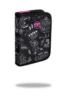 Opakowanie Piórnik Coolpack jednoklapkowy bez wyposażenia CLIPPER B&W SCRIBBLE