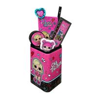 Opakowanie Pojemnik z przyborami szkolnymi 7 el. LOL Surprise