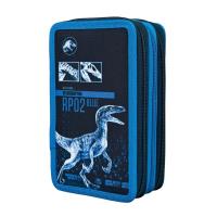 Opakowanie Potrójny piórnik z wyposażeniem Dinozaury