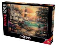 Puzzle 1000 Widok na latarnię. Wydawca: Anatolian. SmakLiter.pl Opakowanie Puzzle 1000 Widok na latarnię