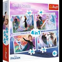 Opakowanie Puzzle 4w1 Magia w lesie Frozen 2 34398