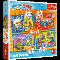 Opakowanie Puzzle 4w1 Super akcja Super Things 34390