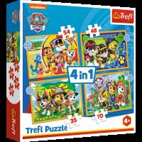 Opakowanie Puzzle 4w1 Wakacyjny Psi Patroll 34395
