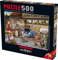Puzzle 500 Garaż Daytona. Wydawca: Anatolian. SmakLiter.pl Opakowanie Puzzle 500 Garaż Daytona