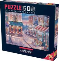 Puzzle 500 Kawiarnia. Wydawca: Anatolian. SmakLiter.pl Opakowanie Puzzle 500 Kawiarnia
