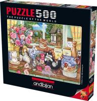 Puzzle 500 Kotki w kuchni. Wydawca: Anatolian. SmakLiter.pl Opakowanie Puzzle 500 Kotki w kuchni