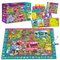 Puzzle 54 z grą edukacyjną i lupą Detective candy fair RK1080-06. Wydawca: Roter Kafer. SmakLiter.pl Opakowanie Puzzle 54 z grą edukacyjną i lupą Detective candy fair RK1080-06