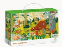 Puzzle obserwacyjne 80 Bajkowy las. Wydawca: Dodo. SmakLiter.pl Opakowanie Puzzle obserwacyjne 80 Bajkowy las