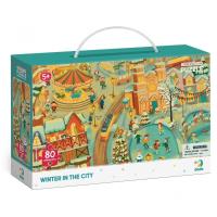 Puzzle obserwacyjne 80 Zima w mieście. Wydawca: Dodo. SmakLiter.pl Opakowanie Puzzle obserwacyjne 80 Zima w mieście