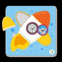 Opakowanie Puzzle Sorter mini 5 elementów Rakieta DOP300348