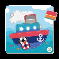 Opakowanie Puzzle Sorter mini 5 elementów Statek DOP300350