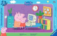 Puzzle w ramce 15 Świnka Peppa. Wydawca: Ravensburger. SmakLiter.pl Opakowanie Puzzle w ramce 15 Świnka Peppa