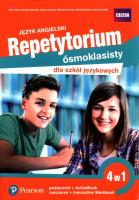 Repetytorium ósmoklasisty dla język. 4w1 podr.+ćw.. Autor: Tkacz Arek, Anita Lewicka, Cowen Richard, Ranus Renata, Anna Rzeźnik. SmakLiter.pl Okładka książki Repetytorium ósmoklasisty dla język. 4w1 podr.+ćw.