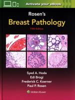 Okładka książki Rosen's Breast Pathology Fifth edition