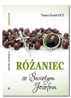 Różaniec ze Świętym Józefem. Autor: Tomasz Kozioł OCD. SmakLiter.pl Okładka książki Różaniec ze Świętym Józefem