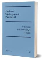 Okładka książki Studia nad totalitaryzmami i wiekiem XX nr 1/2017