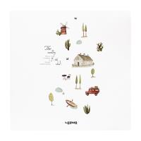 Opakowanie Szkicownik 80k 21x21cm, rysunki i wiatrak,p28