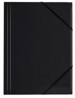Opakowanie Teczka A4 kart. z gumką nar. czarna (6szt) BT600-V