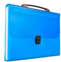 Opakowanie Teczka harmonijkowa z rączką A4 niebieska BT623-N