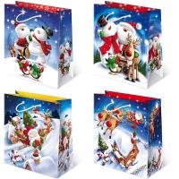 Opakowanie Torebki ozdobne BN T-8L set S-33 Mikołaj i Bałwanek 10 sztuk