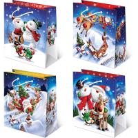 Opakowanie Torebki ozdobne BN XL set S-33 Mikołaj i Bałwanek 10 sztuk