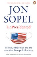 UnPresidented. Autor: Sopel 	Jon. SmakLiter.pl Okładka książki UnPresidented