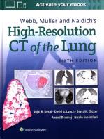 Webb, Müller and Naidich's High-Resolution CT of the Lung Sixth edition. Autor: Desai Sujal, David Lynch, Elicker Brett M, Devaraj  Anand, Sverzellati Nicola. SmakLiter.pl Okładka książki Webb, Müller and Naidich's High-Resolution CT of the Lung Sixth edition