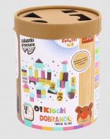 Opakowanie Zabawka drewniana - O!Klocki - Bobaski i Miś TREFL